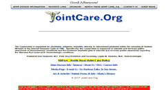 Desktop Screenshot of jointcare.org